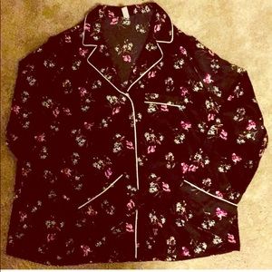 Gap body satin pjs. Long sleeved top + long pants